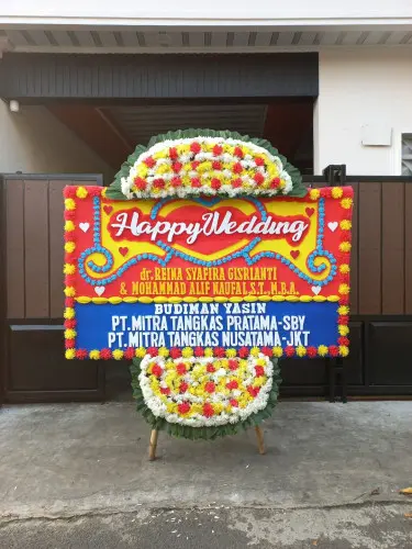 Papan Bunga Pernikahan poris jaya