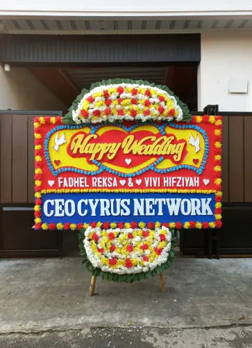 Papan Bunga Pernikahan poris jaya